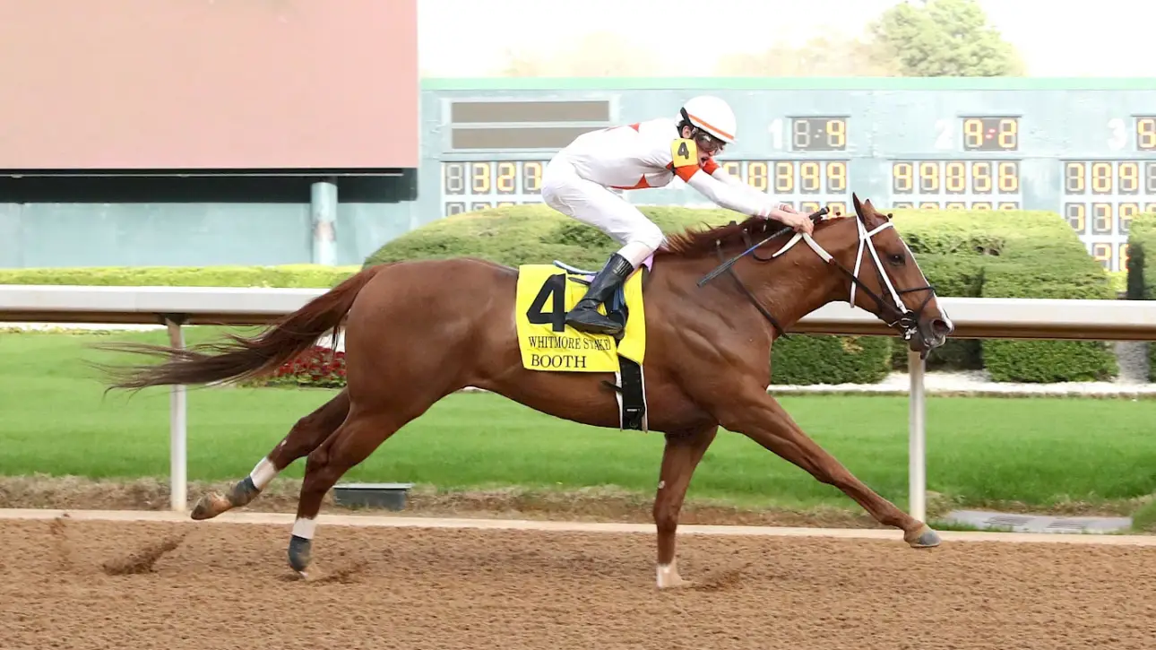 Booth captures the Grade 3 Whitmore Stakes at Oaklawn Park (Coady Media photo)